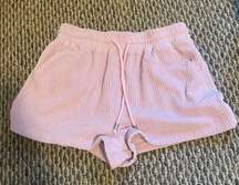 Pink Corduroy Shorts 