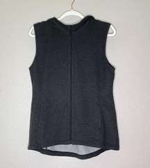 Glyder Moxie Vest Hooded Size Medium Sz M Heather Black