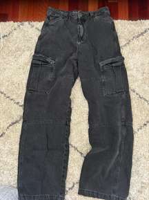 Black Cargo Jeans