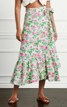 The Mirabel Skirt in Pink Roses Size XS NWT