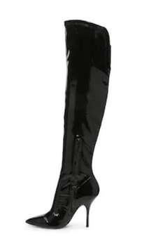 Mix No.6 patent knee high boots. 7.5