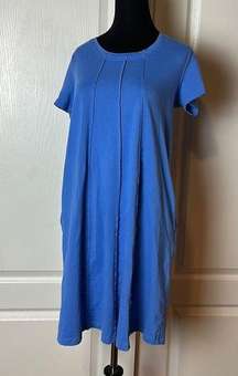 VINTAGE BLUE BASIC TEE SHIRT DRESS