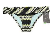 NEW Nike Women’s Brush Stripe Bikini Brief size M Green Venom