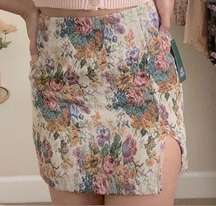 Wild Fable Floral Tapestry Mini Skirt