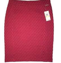 🔥Michael Kors NWT Womens pencil Skirt Size M Red Above Knee Pencil skirt