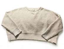 Industry Republic Clothing crop knit oversized cream colored sweater size medium