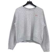 RÉALISATION Réal Crewneck Cropped Sweatshirt Heathered Light Grey XXL (M?)