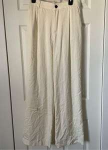 Zara High Waisted Wide Leg Trousers size medium