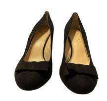 Jessica Simpson Wedge Black With Bow Size 9