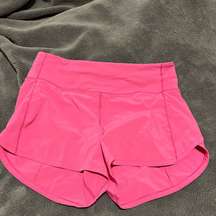 lululemon speed up shorts size 6