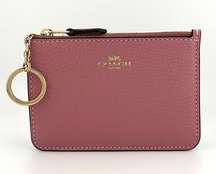 Coach Key Pouch	True Pink Leather C7957G