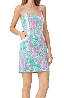 NWT  Shelli Stretch Dress Hangin Around Prosecco Pink