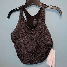 G by Gottex Crop Top with Built in Bra in Gravel Size XL