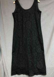 Working Classics Design And Co Black Lace Overlay Sheath Dress Size 14/16