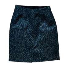 Tahari womens Madie pencil mini skirt black tab snakeskin reptile M88BF300 4