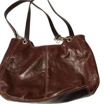 RELATIVITY Genuine brown leather Shoulder bag