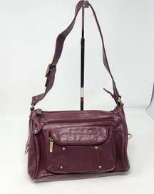 Stone & Co. Multi pockets Studded Top Zip Purse Crossbody Bag Shoulder Bag