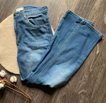 High Rise Straight Denim Jeans