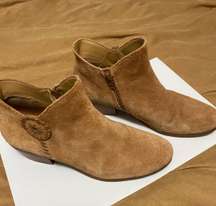 Light Brown Suede Booties