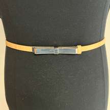Polished Bow Leather Belt