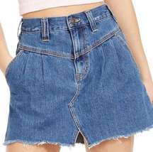 Free People We The Free Sidecar Denim Mini Skirt