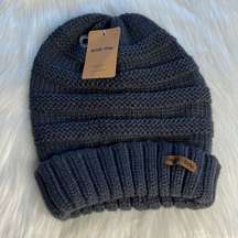 Brook + Bay Blue Slouchy Cable Knit Hat