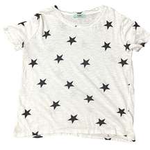 Karlie White with Navy Stars T-shirt