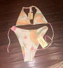 Aurelle Floral Women’s Bikini Set Size Small