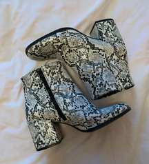 Mix no 6 Snakeskin Booties 