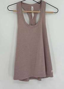 Vuori Womens Purple Solid Pullover Scoop Neck Racerback Tank Top Size Medium