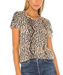 n:PHILANTHROPY Atlas Tee in Sand Python NWT in Size XS