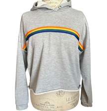 justify hoodie rainbow size large