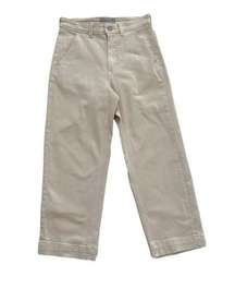 Everlane Sandstone High Rise The Straight Leg Crop Short Jeans Pants Size 2