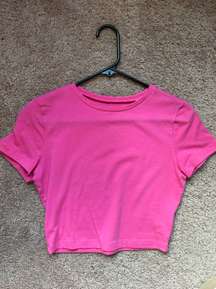 Pink Crop Top