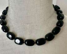 black onyx beaded necklace