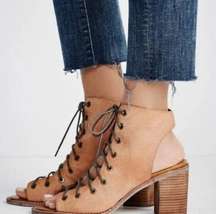 Jeffrey Campbell Free People Lace Up Block Heels