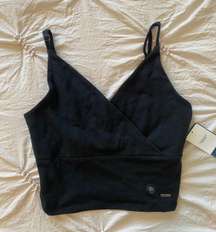 Black Cropped Tank-Top