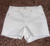 White Denim Shorts