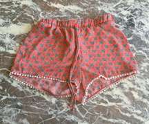 loungewear Size Small Pink Pattern Shorts