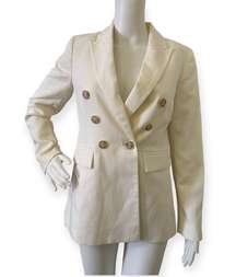 Ivory Loft Double Breast Blazer 