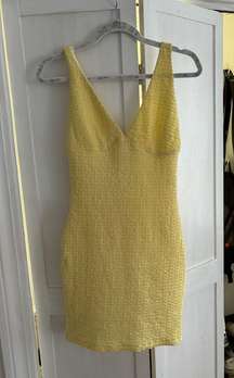 White Fox Yellow Dress