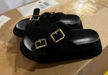 Platform Buckle Sandals