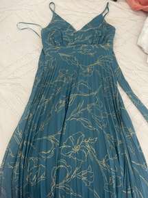 Blue Floral Formal / Maxi Dress