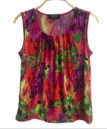 Kasper Seperates Sleeveless floral blouse