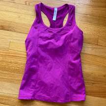 Kyodan Magenta Racerback Workout Running Athletic Athleisure Tank Top Lace S