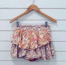 American Eagle Outfitters Floral Ruffle Skort S