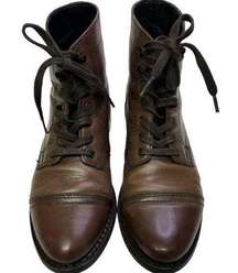 Thursday Boot Company  Captain Brown Leather  Lace Boots Size 7.5