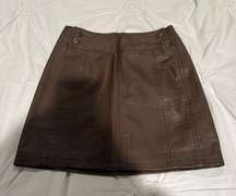 Leather Mini Skirt