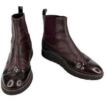 Geox Respira D Blenda Burgundy Boots Booties Chelsea 38 8