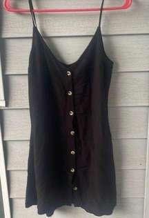 Divided black mini dress size 6